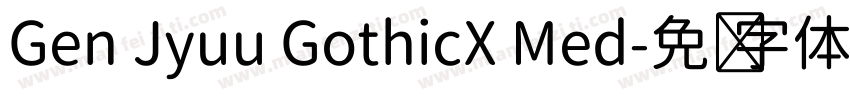 Gen Jyuu GothicX Med字体转换
